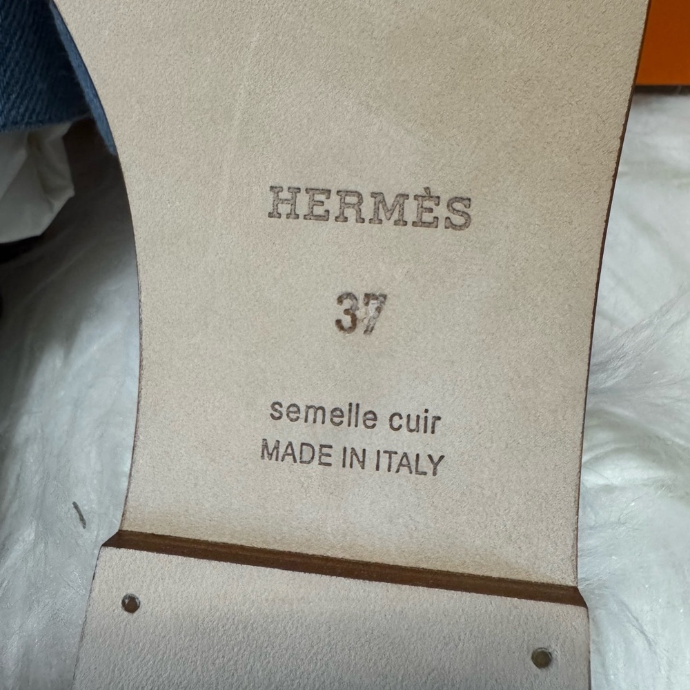 Hermes Oran Canvas Denim - Picture 8 of 8